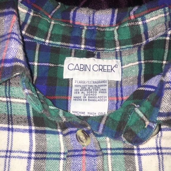 Vintage Cabin Creek flannel. - Picture 4 of 4